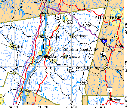 Columbia County, NY map