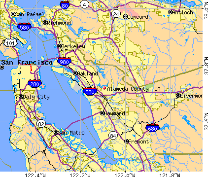 Alameda County, CA map