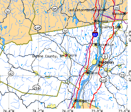 Greene County, NY map