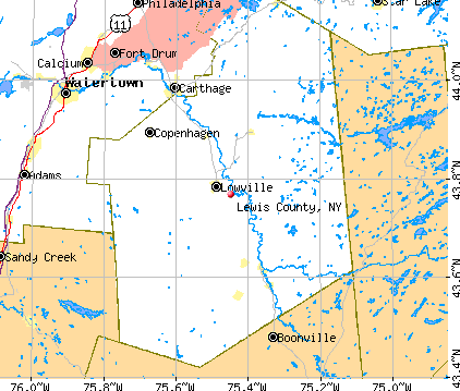 Lewis County, NY map