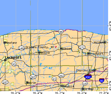 Orleans County, NY map