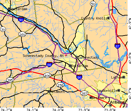 Schenectady County, NY map