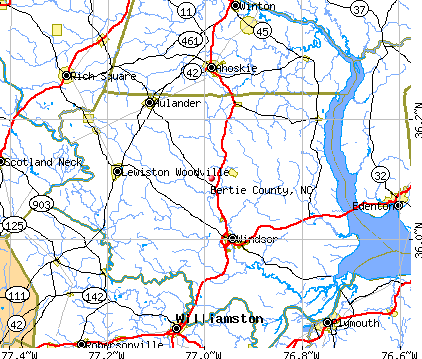 Bertie County, NC map