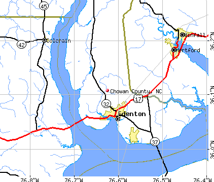 Chowan County, NC map