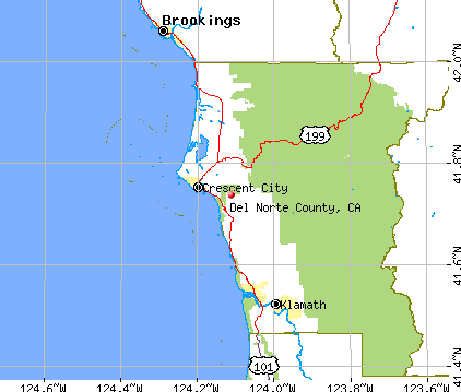Del Norte County, CA map