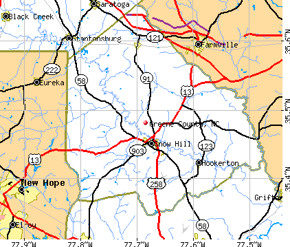 Greene County, NC map