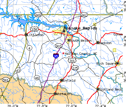 Halifax County, NC map