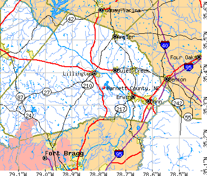 Harnett County, NC map