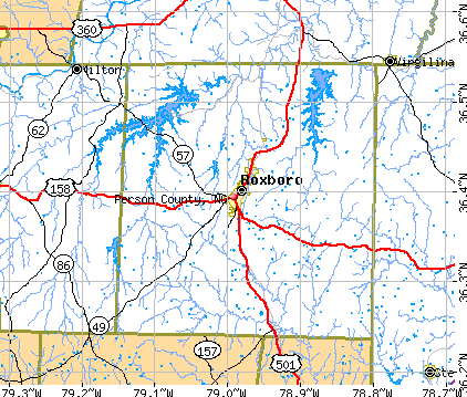 Person County, NC map