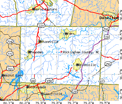 Rockingham County, NC map