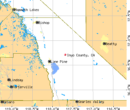 Inyo County, CA map