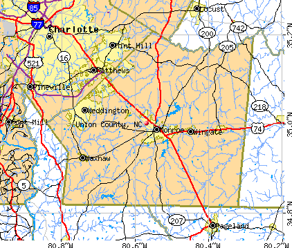 Union County, NC map