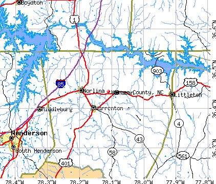 Warren County, NC map