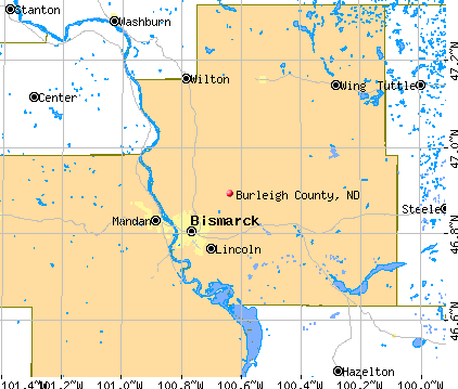 Burleigh County, ND map
