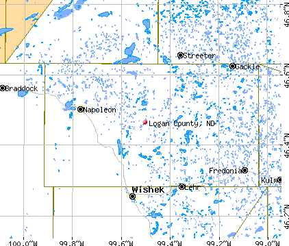 Logan County, ND map