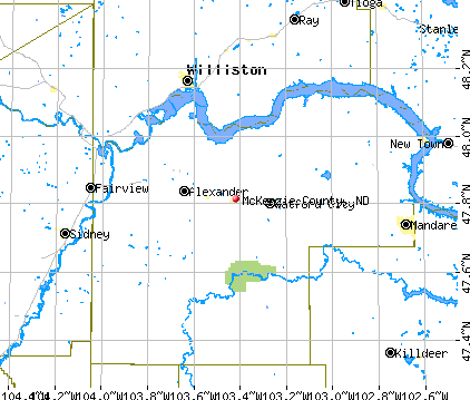McKenzie County, ND map