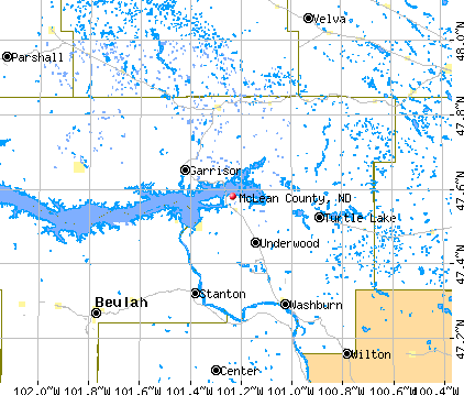 McLean County, ND map