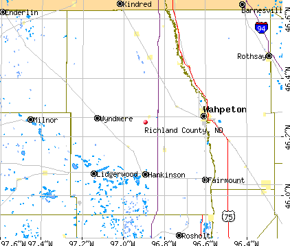 Richland County, ND map