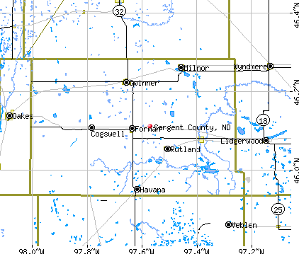 Sargent County, ND map