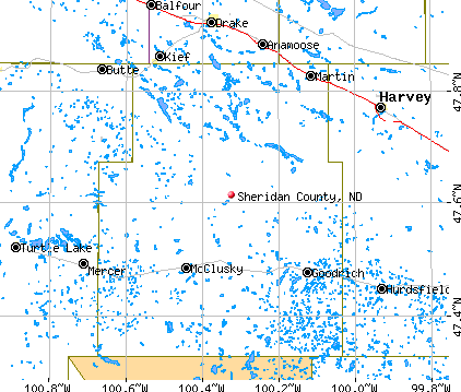 Sheridan County, ND map