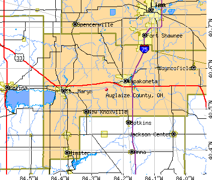 Auglaize County, OH map