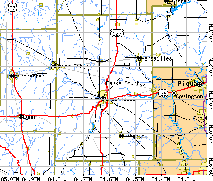Darke County, OH map