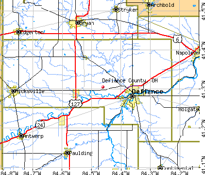 Defiance County, OH map