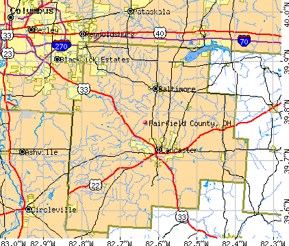 Fairfield County, OH map
