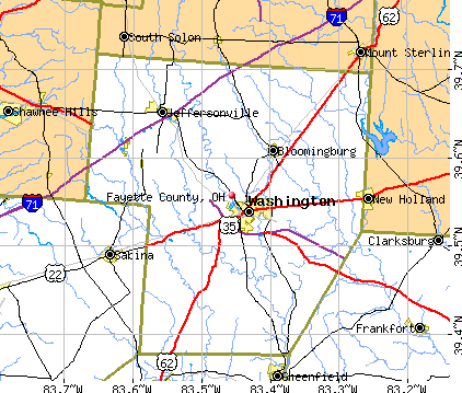 Fayette County, OH map