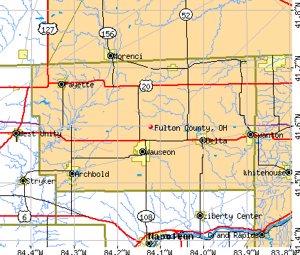 Fulton County, OH map