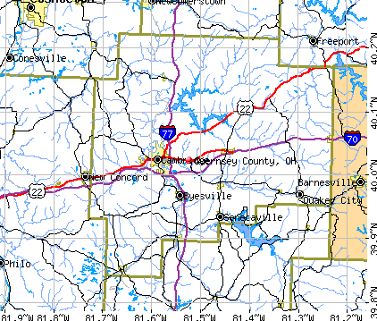 Guernsey County, OH map