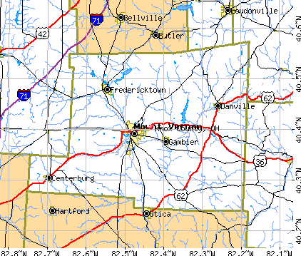 Knox County, OH map