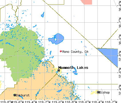 Mono County, CA map
