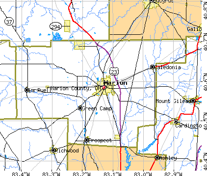 Marion County, OH map