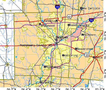 Montgomery County, OH map