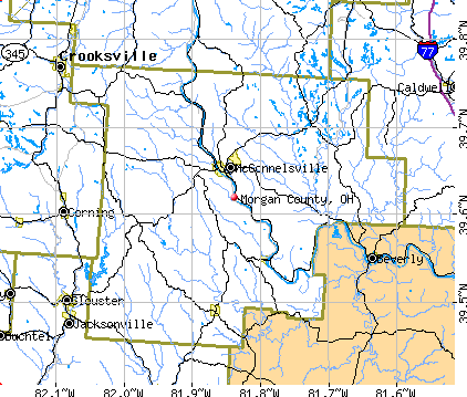 Morgan County, OH map