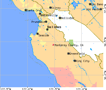 Monterey County, CA map