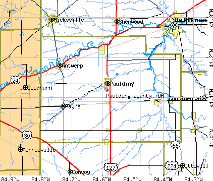 Paulding County, OH map