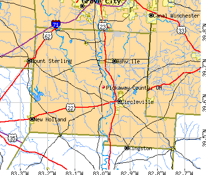 Pickaway County, OH map