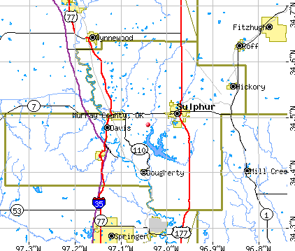 Murray County, OK map