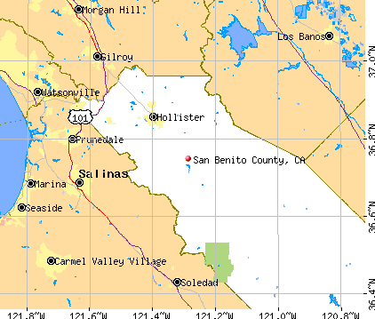 San Benito County, CA map