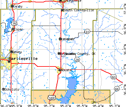 Nowata County, OK map