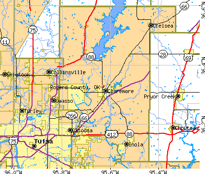 Rogers County, OK map