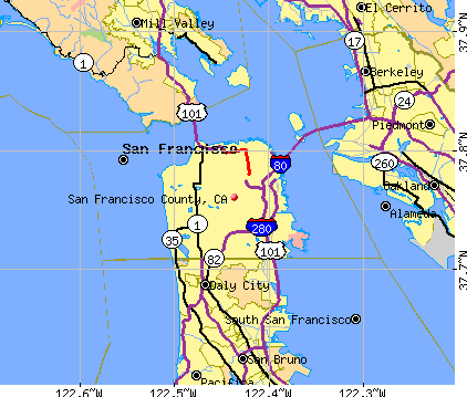 San Francisco County, CA map