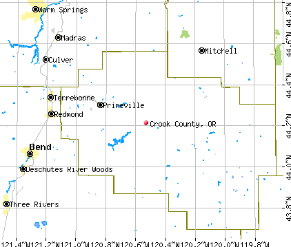 Crook County, OR map