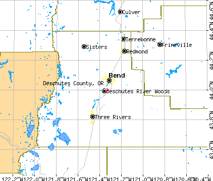 Deschutes County, OR map