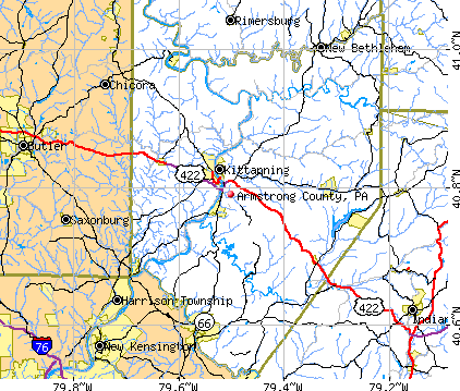 Armstrong County, PA map