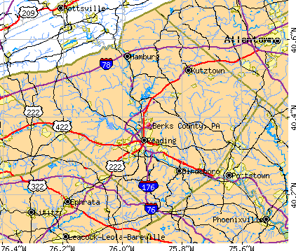 Berks County, PA map