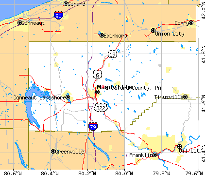 Crawford County, PA map