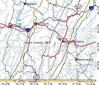 Fulton County, PA map